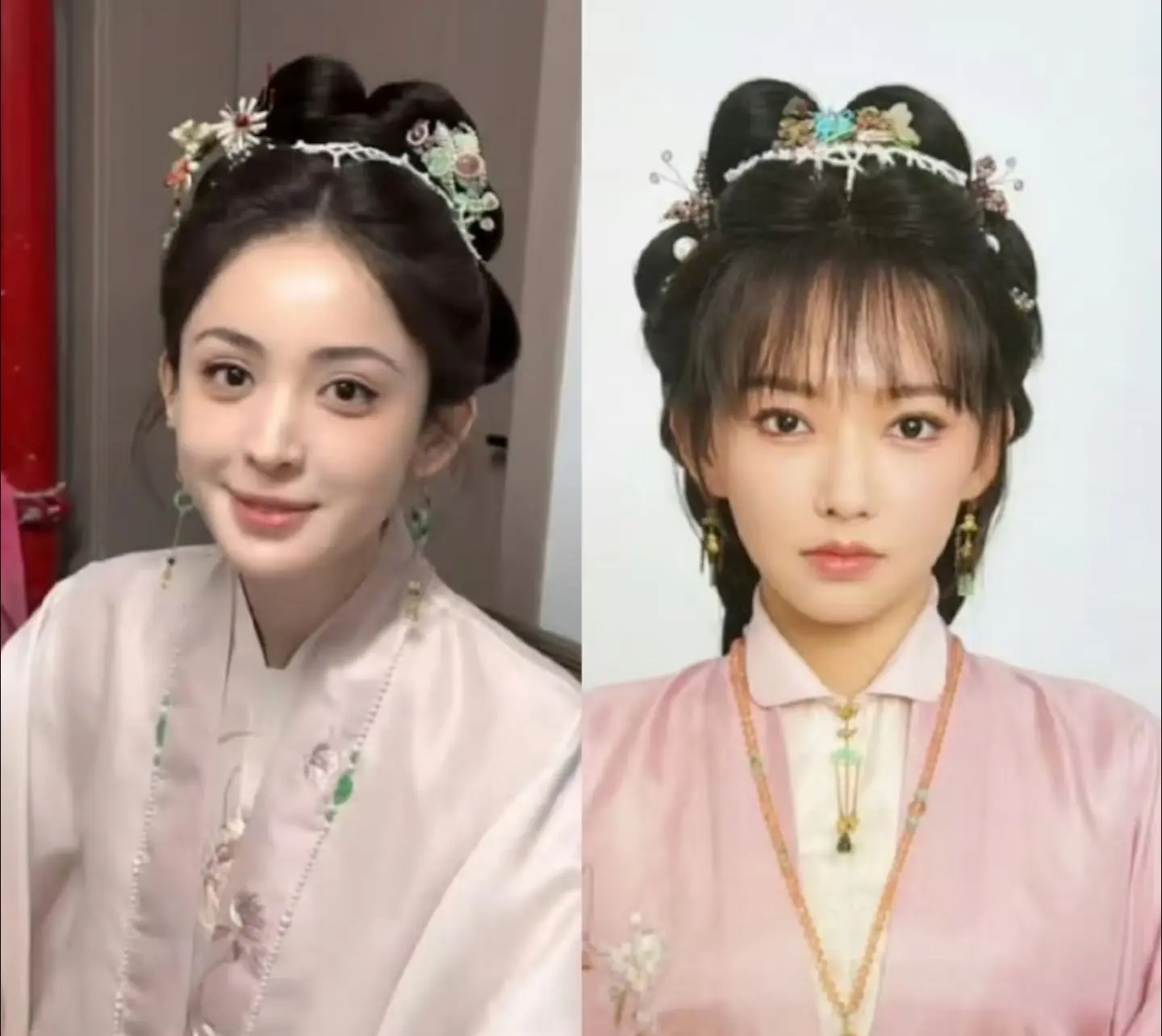 娜扎×程潇。娜扎新剧跟程潇演姐妹哎，期待两位美女的姐妹团