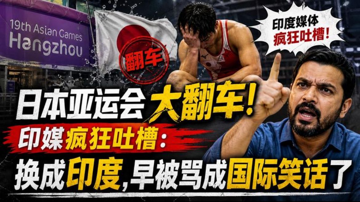 日本亚运会大翻车！印媒疯狂吐槽：换成印度，早被骂成国际笑话了
