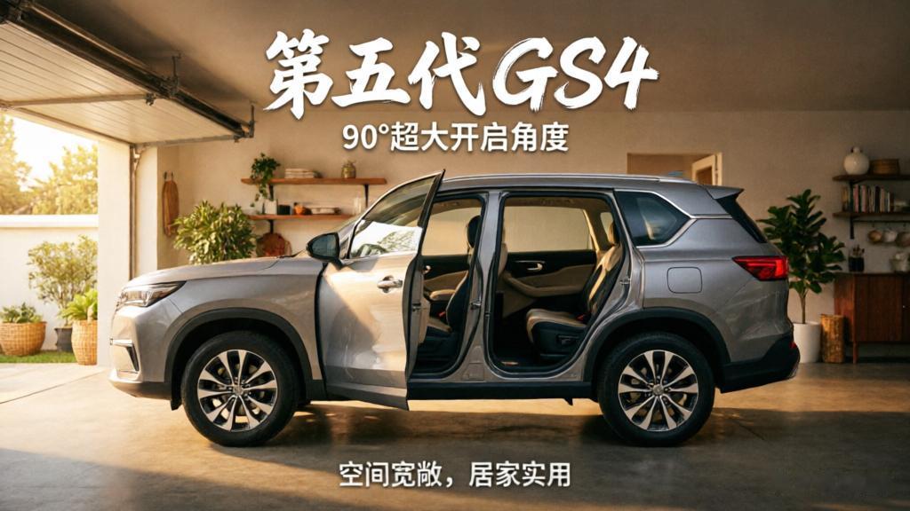90°开门+160万车主口碑，8万级GS4深耕家用需求
 
普通人的生活，
从不