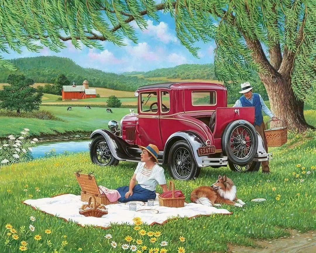 约翰斯隆的田园画