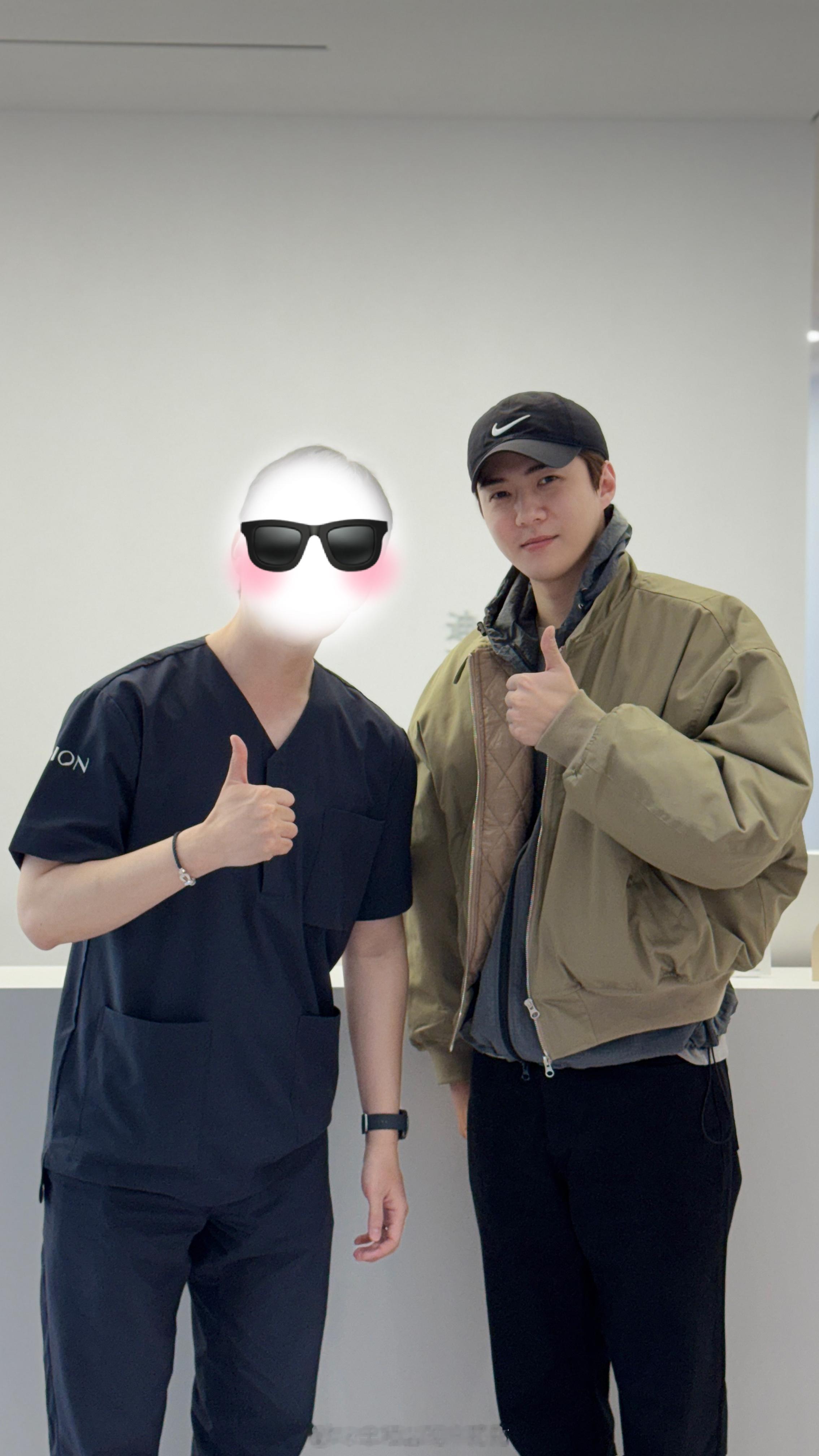 我也想合照偶遇吴世勋做皮肤管理韩国偶遇吴世勋做皮肤管理