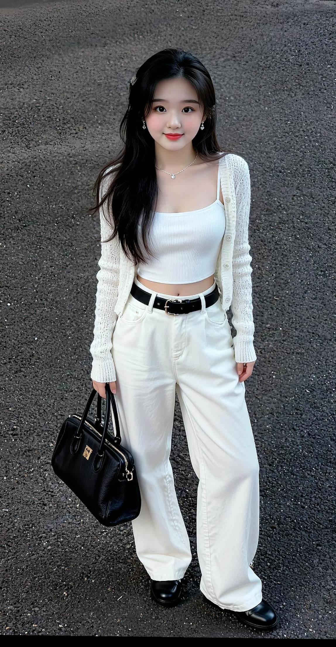 马路边小姐姐 微笑女孩 颜值美女