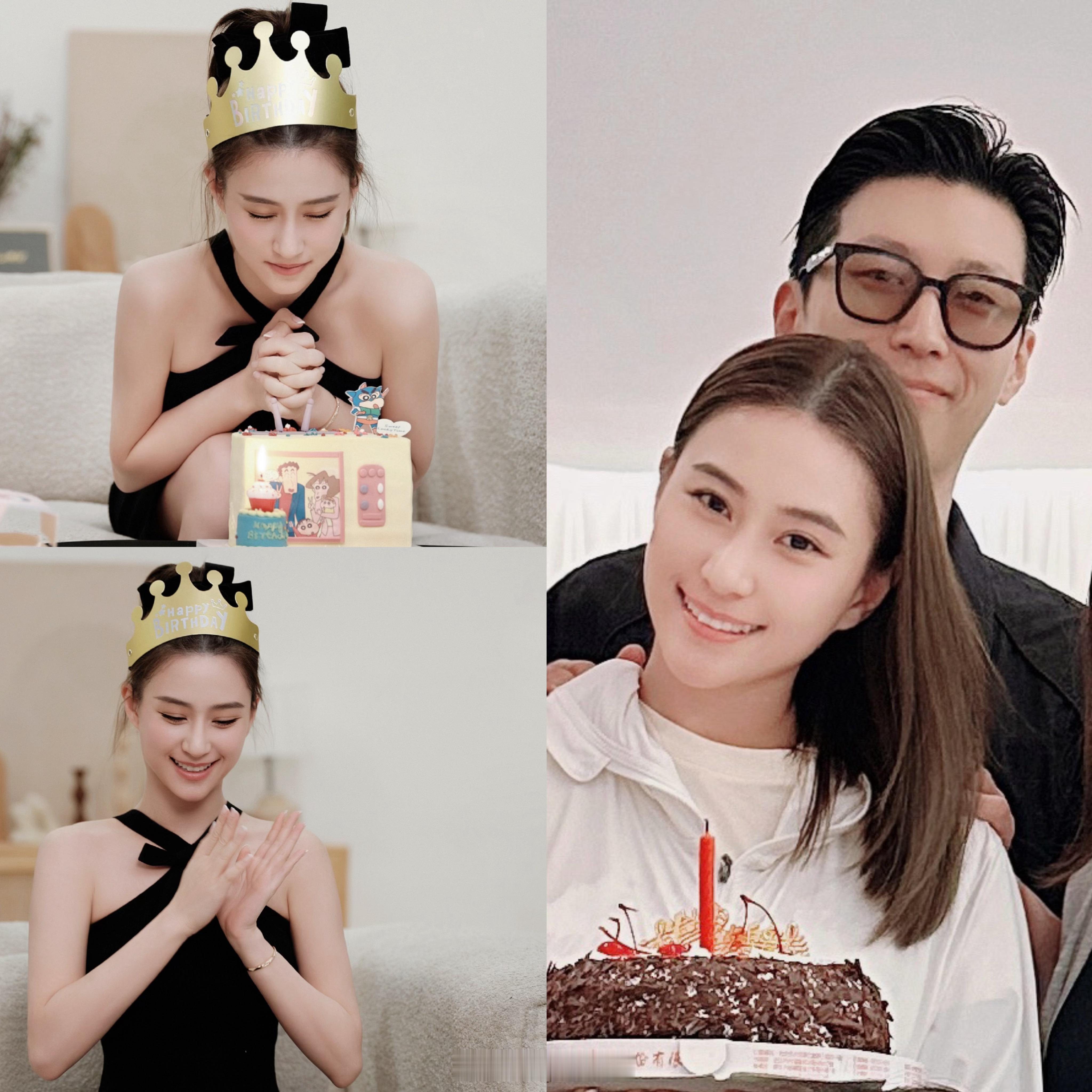 #窦骁何超莲最近合照# 何超莲和窦骁一起庆生！一直都是稳稳地幸福！就是要多吃些真