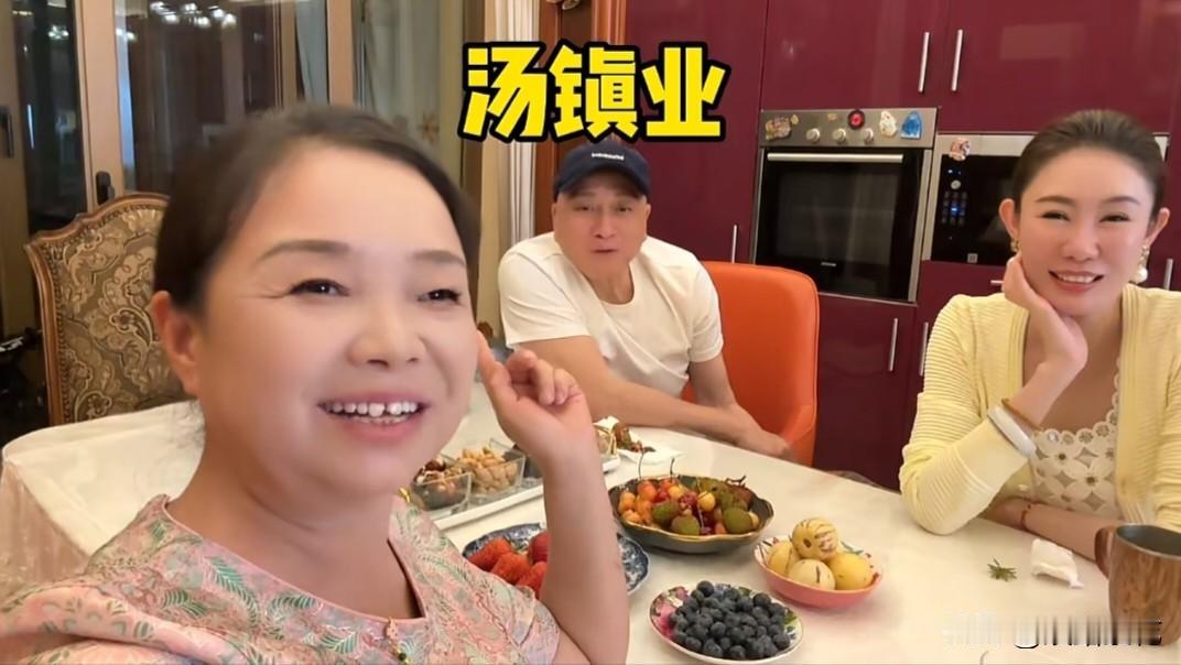 6月14日，62岁自驾游博主苏敏晒出受邀前往汤镇业私宅做客的视频。画面里，汤镇业