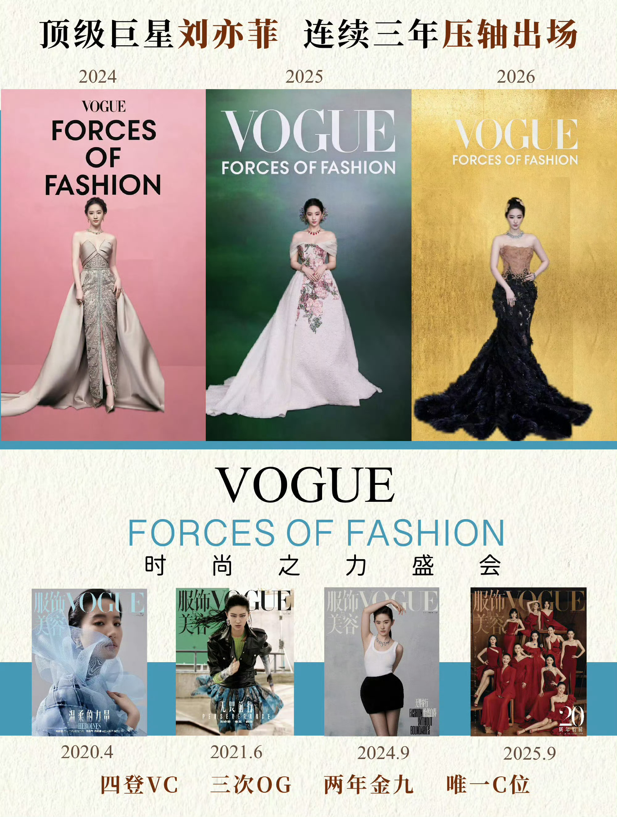刘亦菲VOGUE有自己的难忘今宵 说了很多次了，不介意再说一次：有底蕴有艺德有演