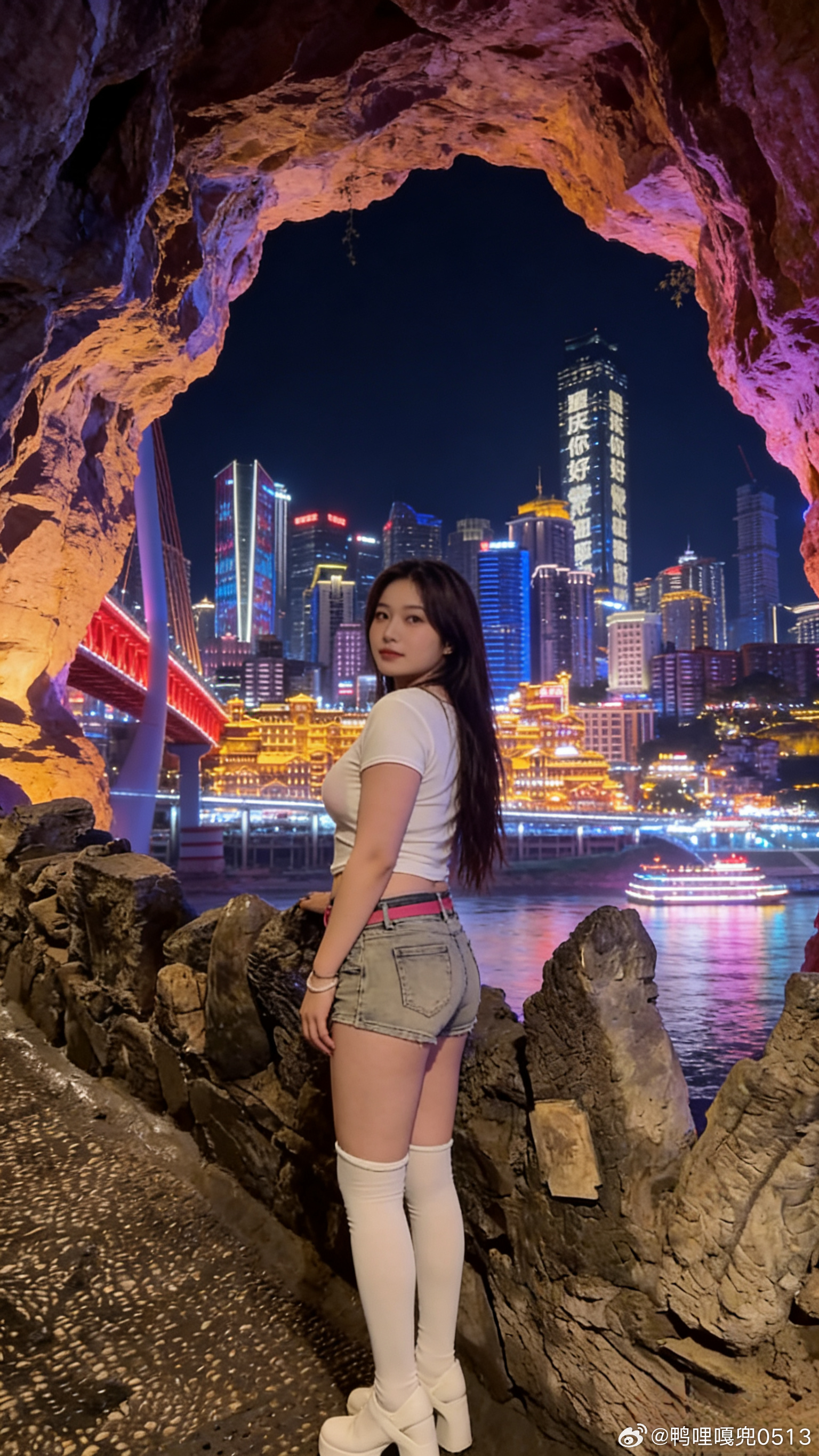 OOTD时尚穿搭今天穿什么ootd 牛仔短裤更适合夏天 