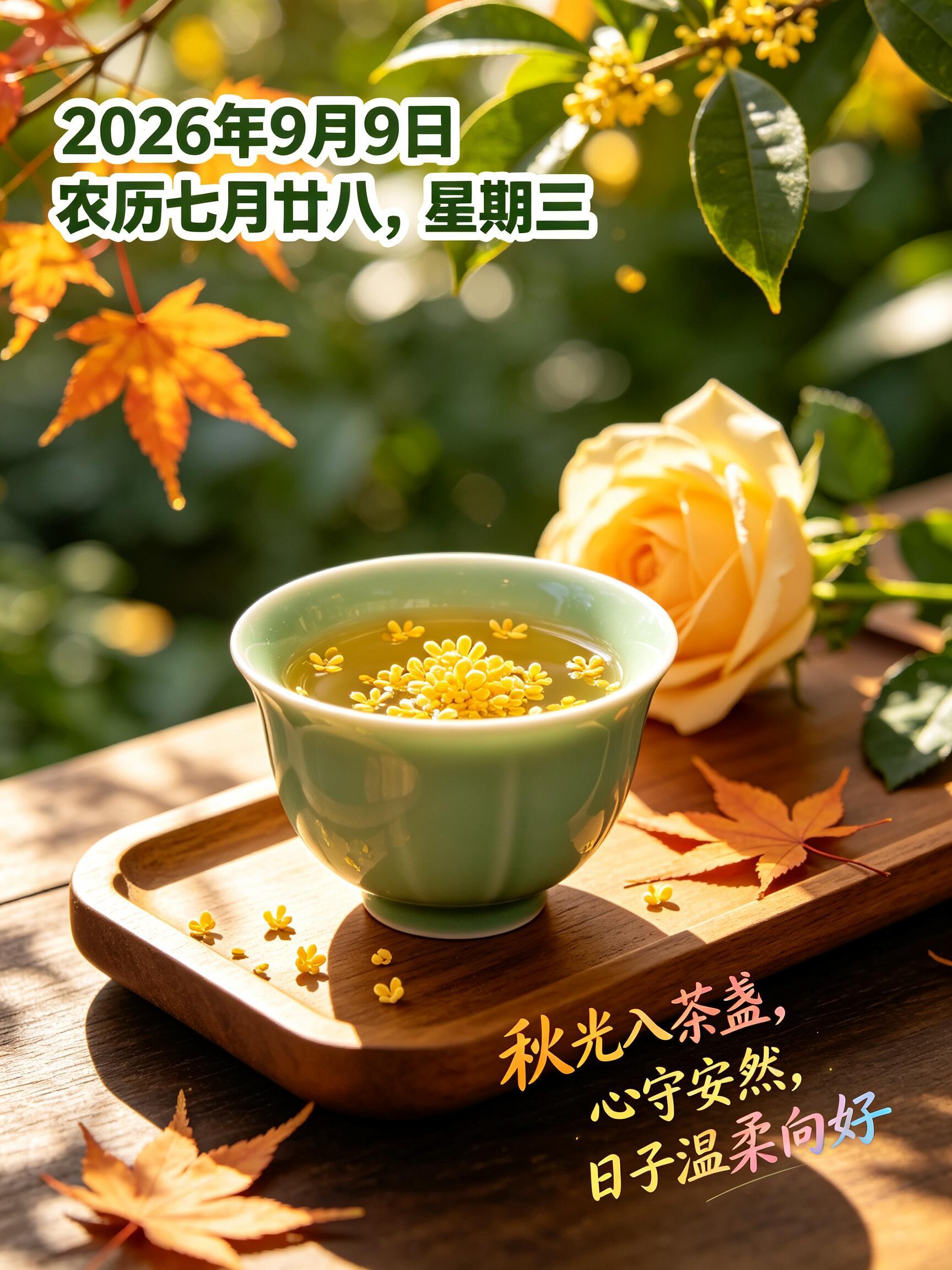 2026.9.9周三早安祝福图片壁纸拿图吱一声噢～ 