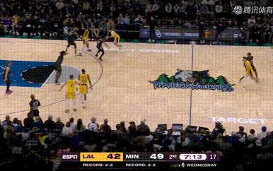 还行，没被拉开比分[并不简单]湖人vs森林狼 ​​​