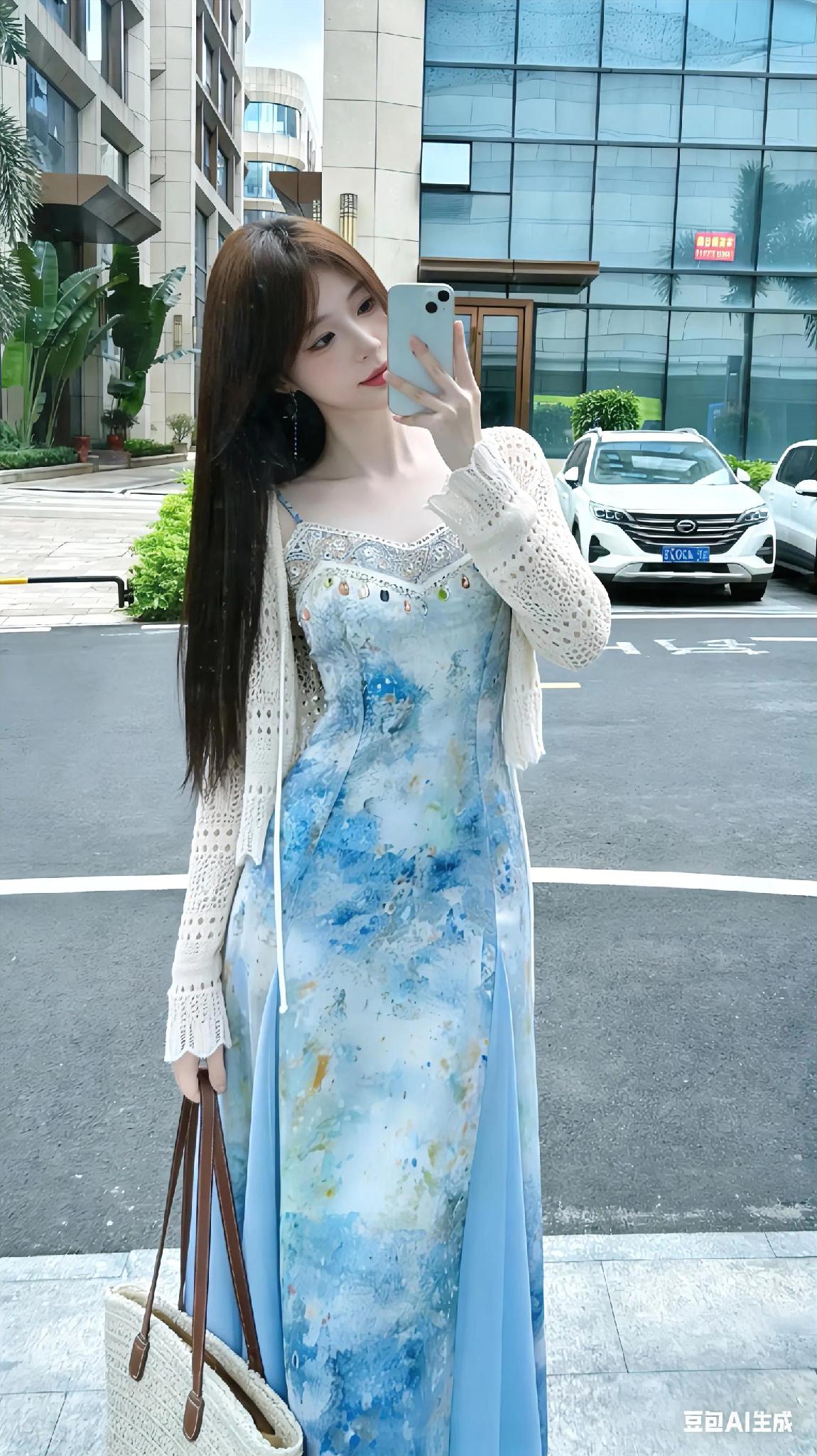 一款清凉的连衣裙是时候让你的衣橱焕发新的生机。

这款连衣裙如同夏日海风一般清凉