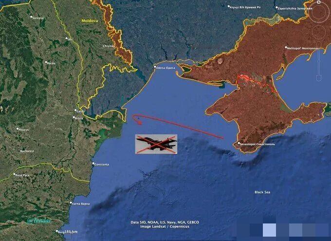 昨天俄军损失了2架飞机

其中一架苏34，很可能是昨天乌军从敖德萨发动导弹袭击，