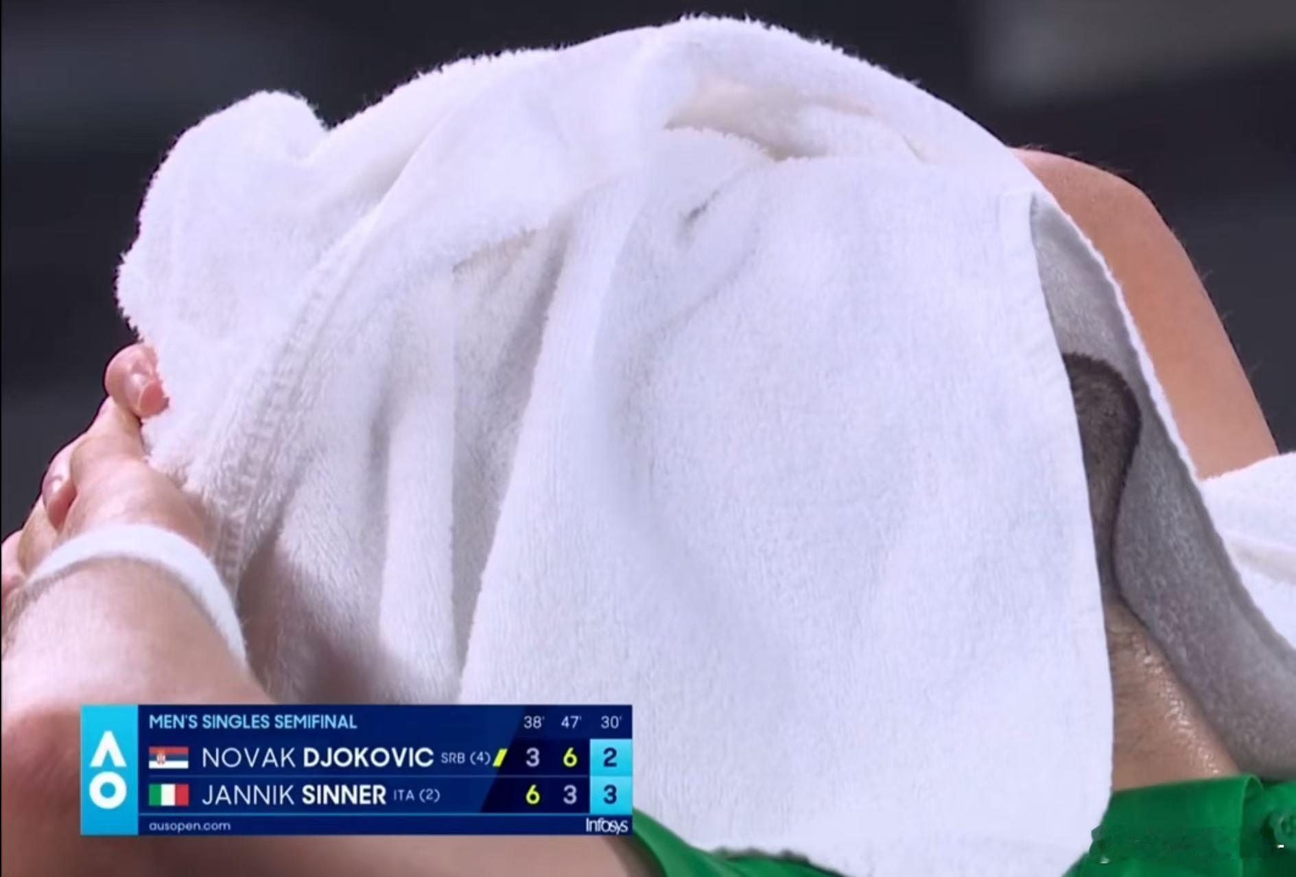 真好笑 跟室友一块看直播...“德约他第一盘是装的，装弱...”  “...他没