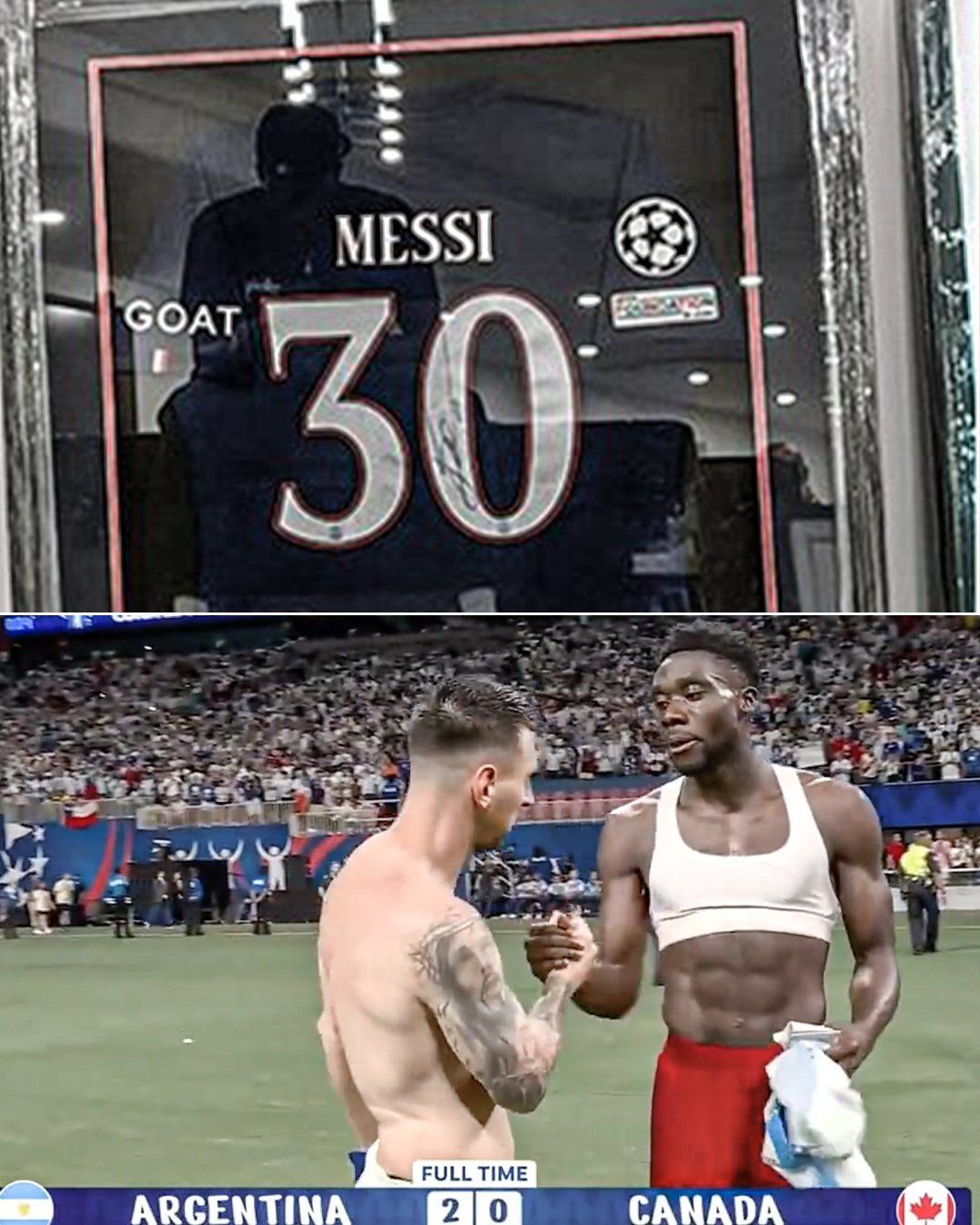 如何追星？阿芳现场教学！[坏笑]美洲杯交换球衣！阿芳索拥有梅西俱乐部+国家队落场