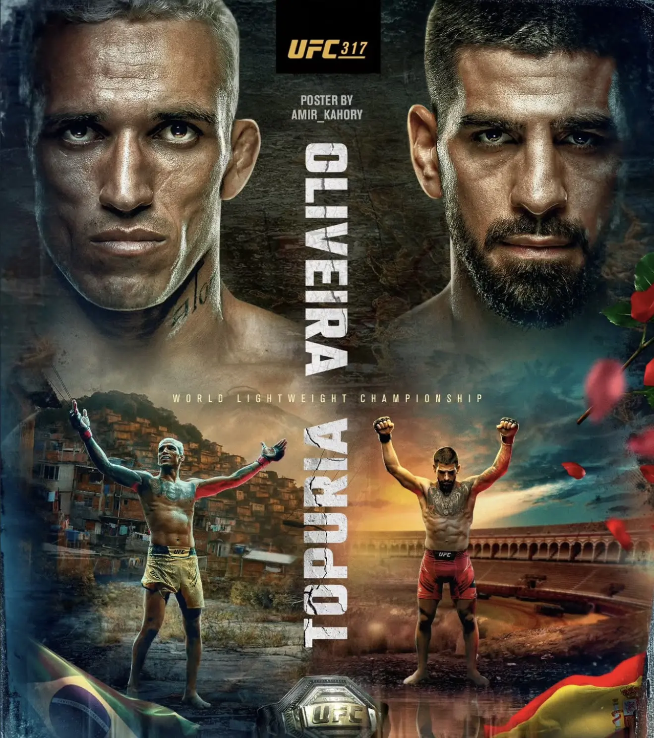 UFC317：奥利维拉🇧🇷vs托普利亚🇬🇪🇪🇸 从贫民窟到...