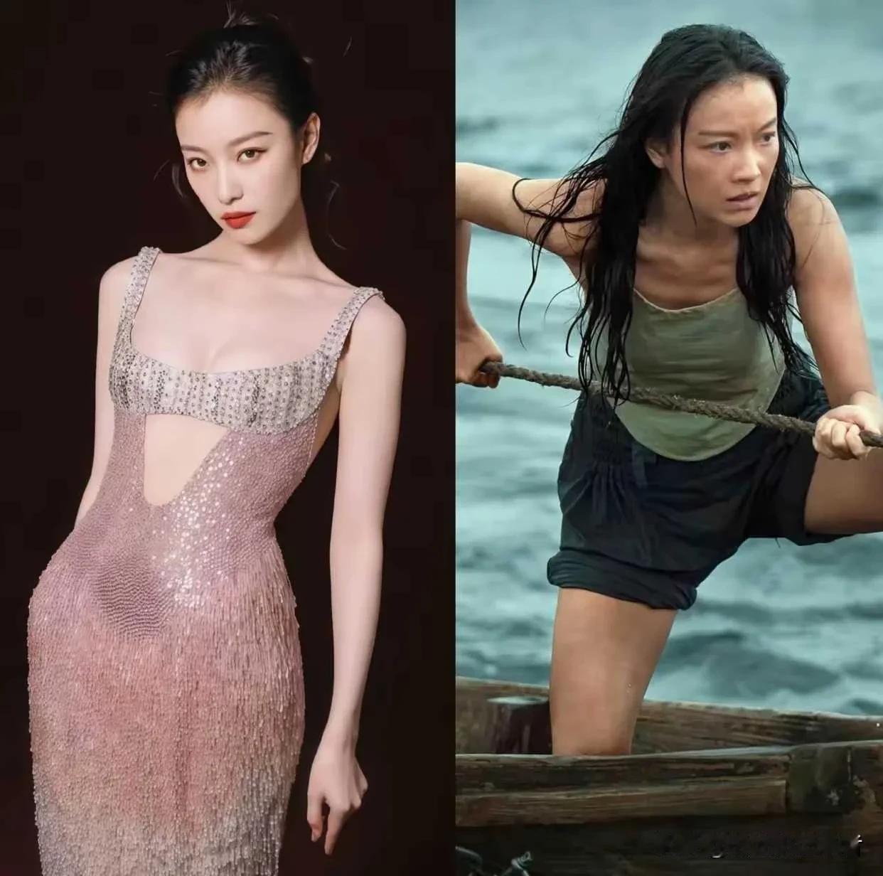 倪妮不要这样，这也太黑了，一定是化妆化的吧，如果真的为了拍戏把自己晒得这么黑，那