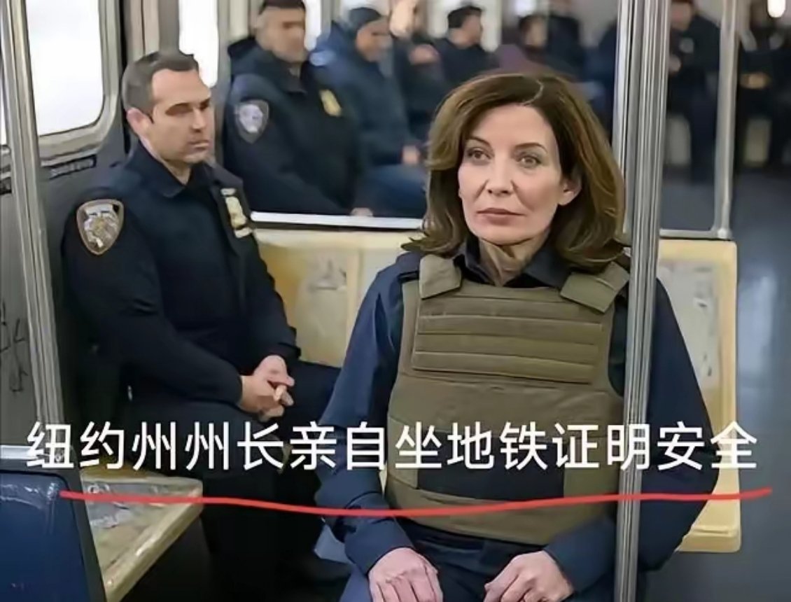 美国的安全是毋容置疑的！州长亲自坐地铁展示纽约地铁的安全！这在亚洲基本见不到。 