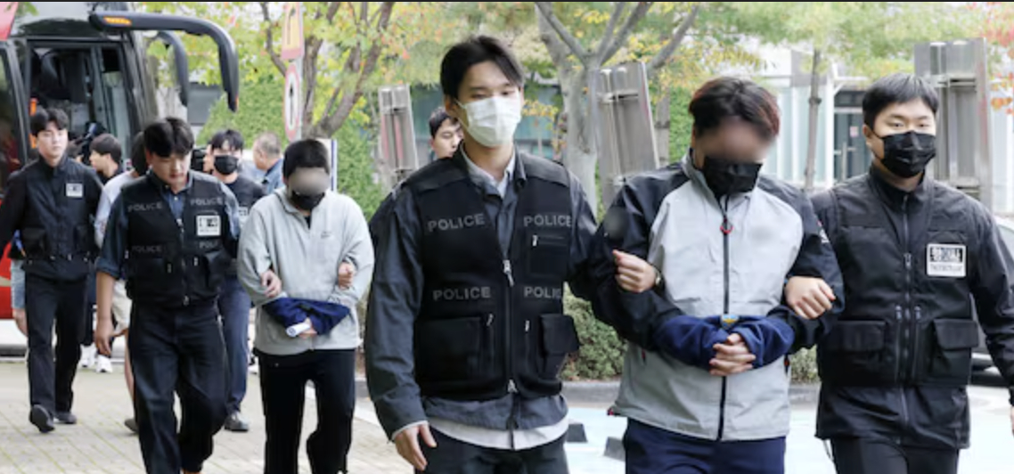 #45名涉嫌电诈韩国人被起诉#【45名在柬埔寨涉嫌参与电诈的韩国嫌疑人被正式起诉