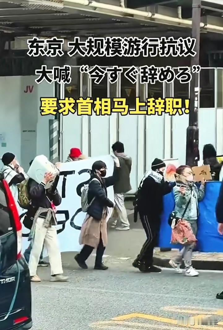 目睹这一画面，可知在日本，抗议游行是被允许的。那么，此类抗议游行对政策究竟能产生