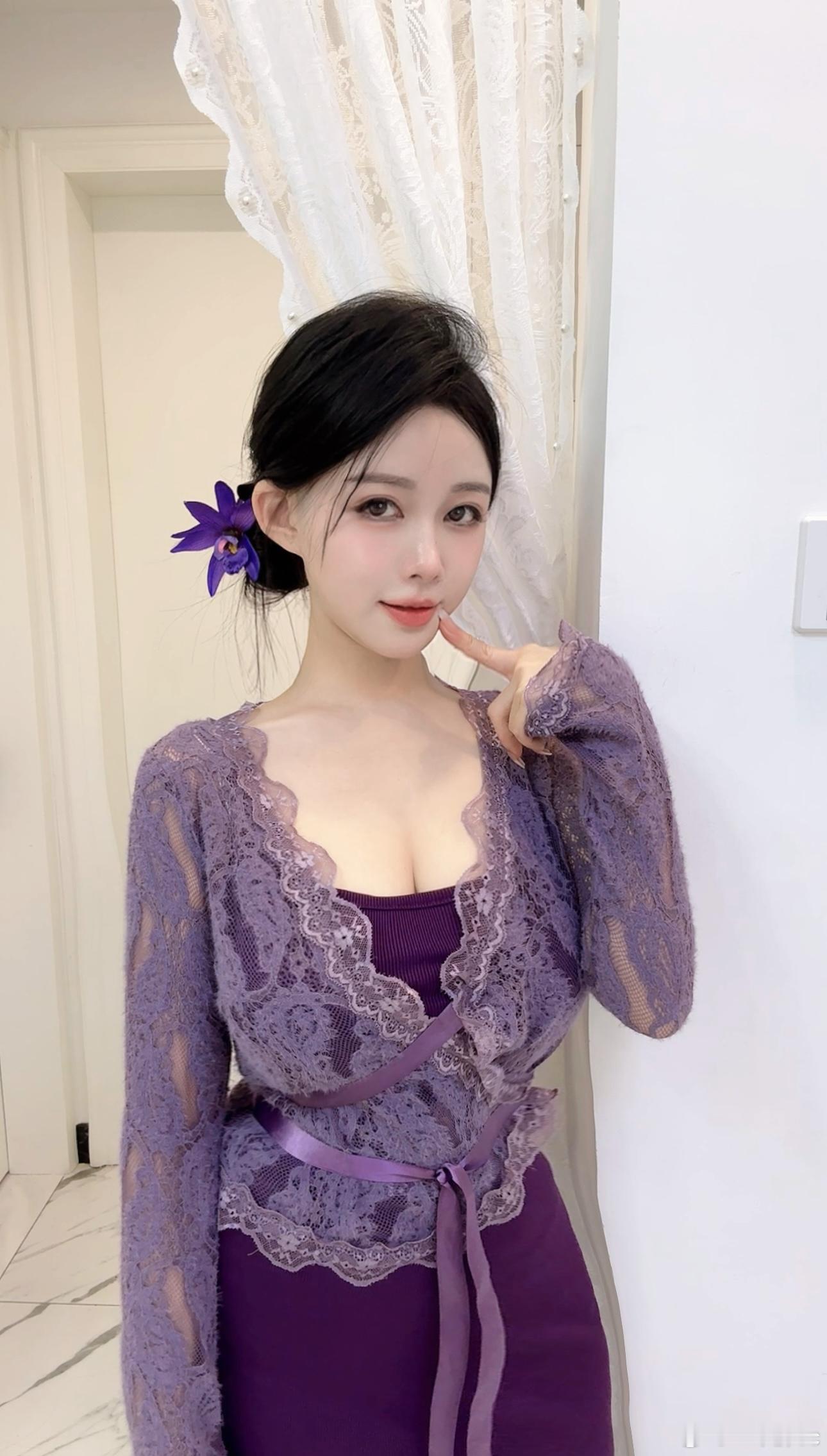 紫色 