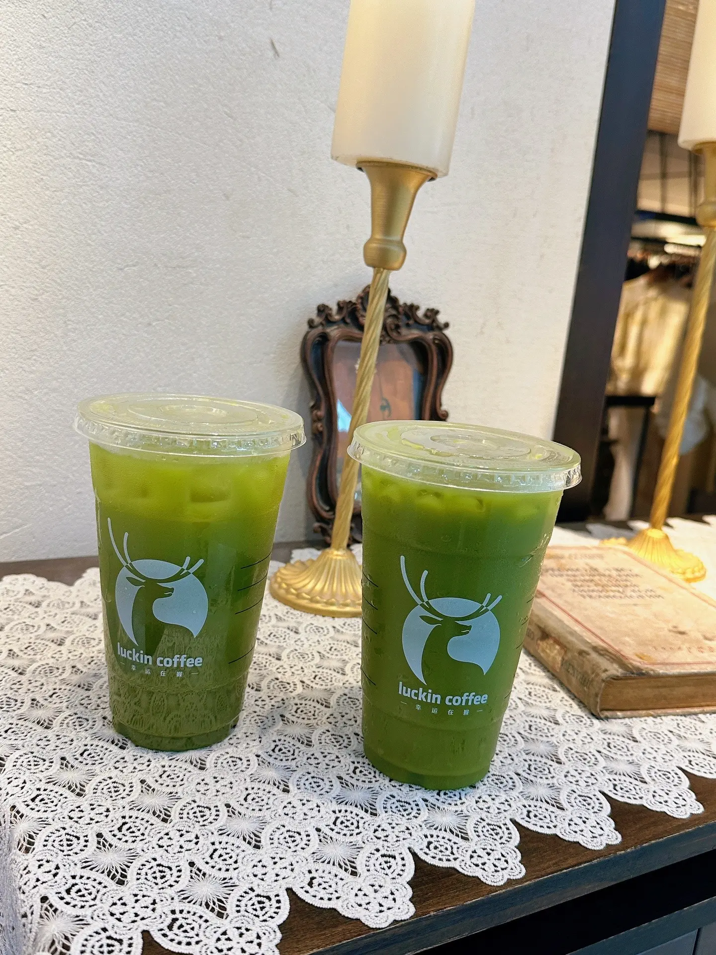 大暑就要喝瑞幸抹茶柠檬茶 瑞幸超大杯的清爽