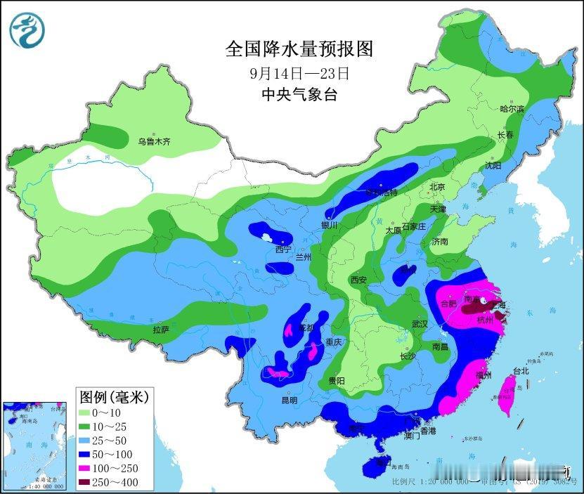 根据中央气象台预报，未来十天我国西北东部、华北北部雨水持续偏多，台风贝碧嘉登陆华