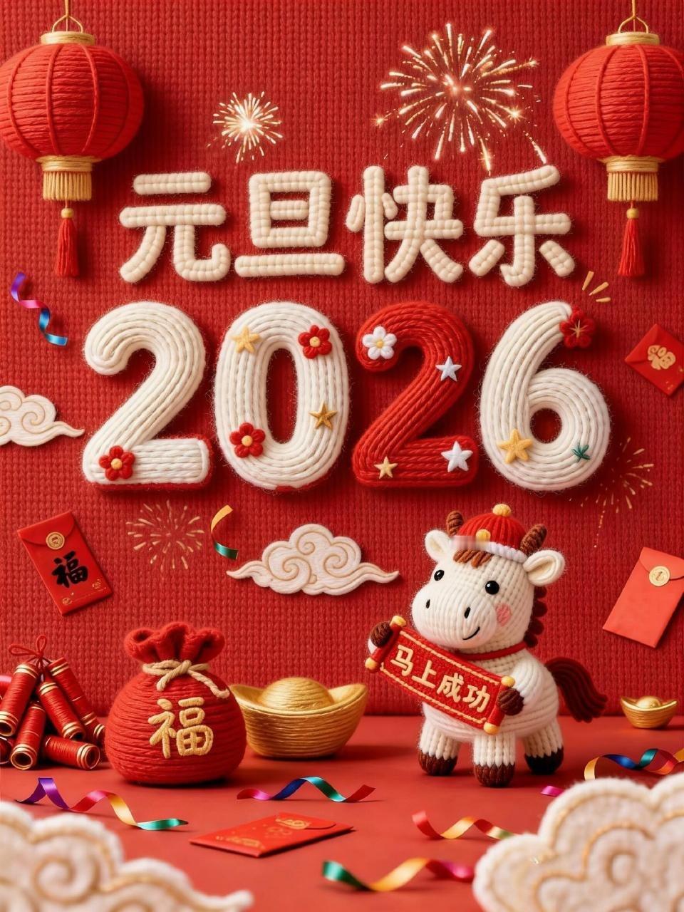 祝大家新年快乐，万事顺遂 
