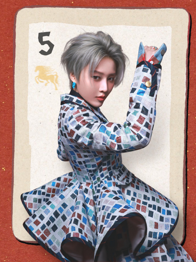 刘雨昕新年写真！姐好洋气