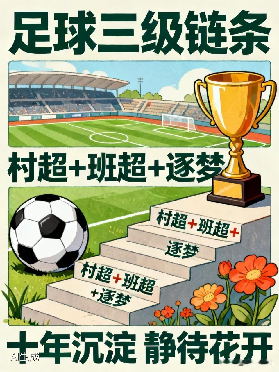 中国足球当前最缺完善体系与广泛群众基础。过去国足选材范围窄，孩子踢球场地和赛事少