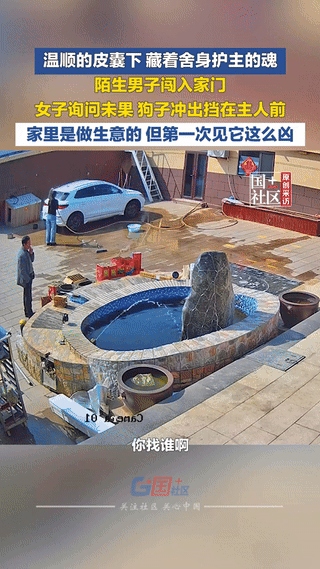 太有灵性了，山东，女子在自家院子里洗车，一名陌生男子突然推门闯入，既不说明来意还