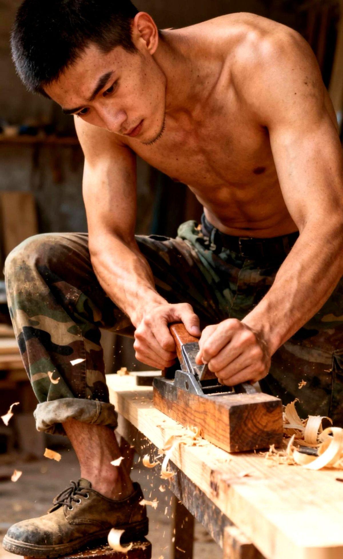 身体不好，还玩命干活的人，我这辈子就见过一个。
是个木匠。
来我家干活那会儿，我