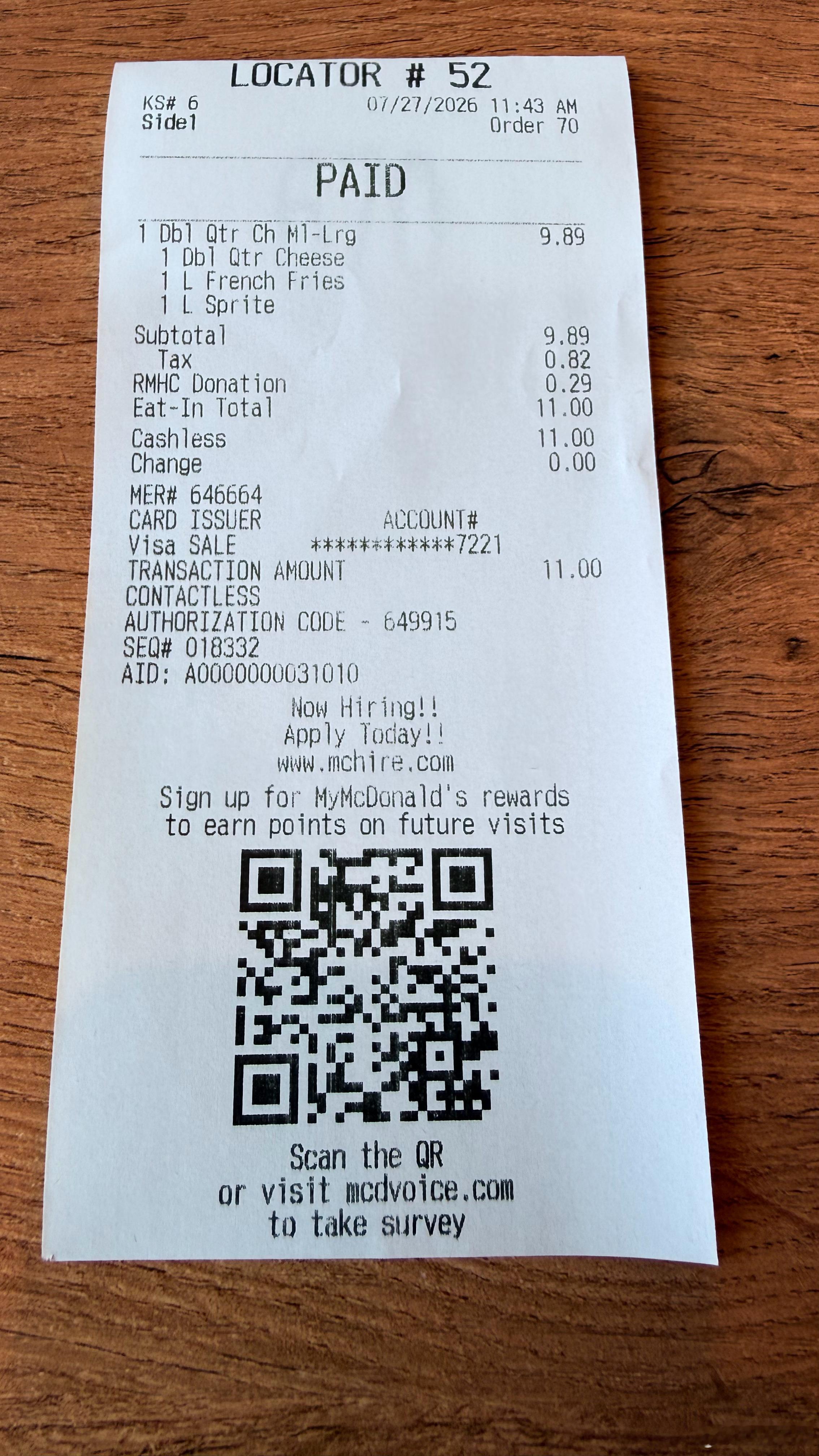米国最便宜的餐食～ 美国