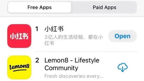 小红书一夜之间登顶85个国家苹果商店下载榜第一名，几百万的tik tok ref