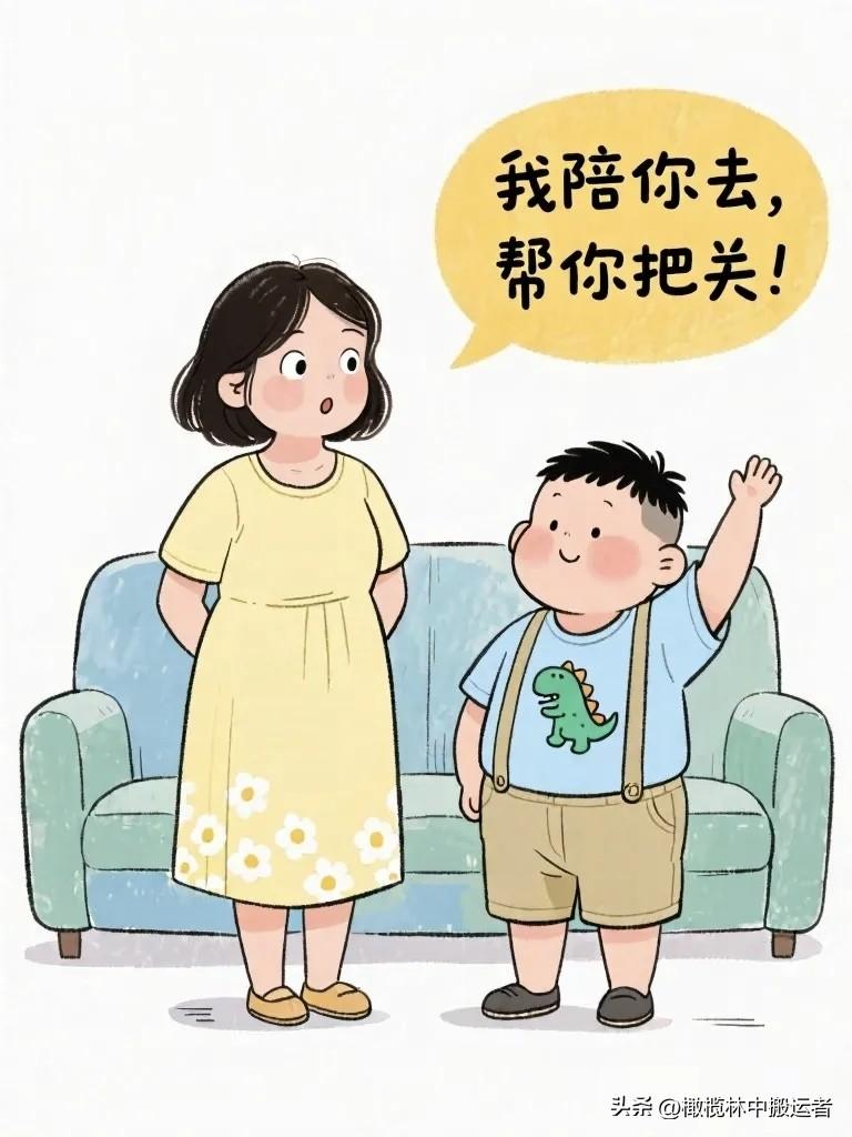 搞笑漫画：弟弟听说姐姐去相亲，主动：“我陪你去，帮你把关！” 到了，男方礼貌地问