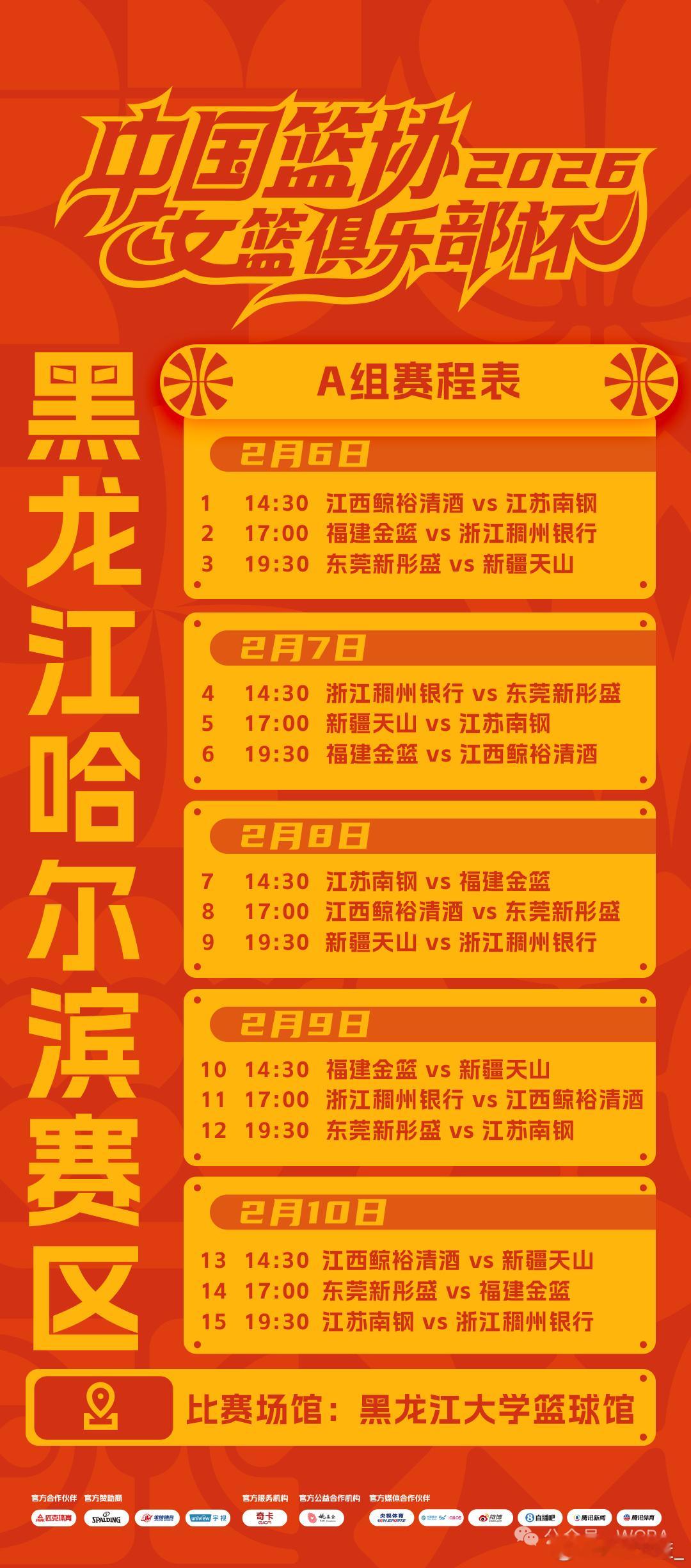 【千呼万唤始出来 wcba俱乐部杯观赛指南】2026年中国篮协女篮俱乐部杯第一阶