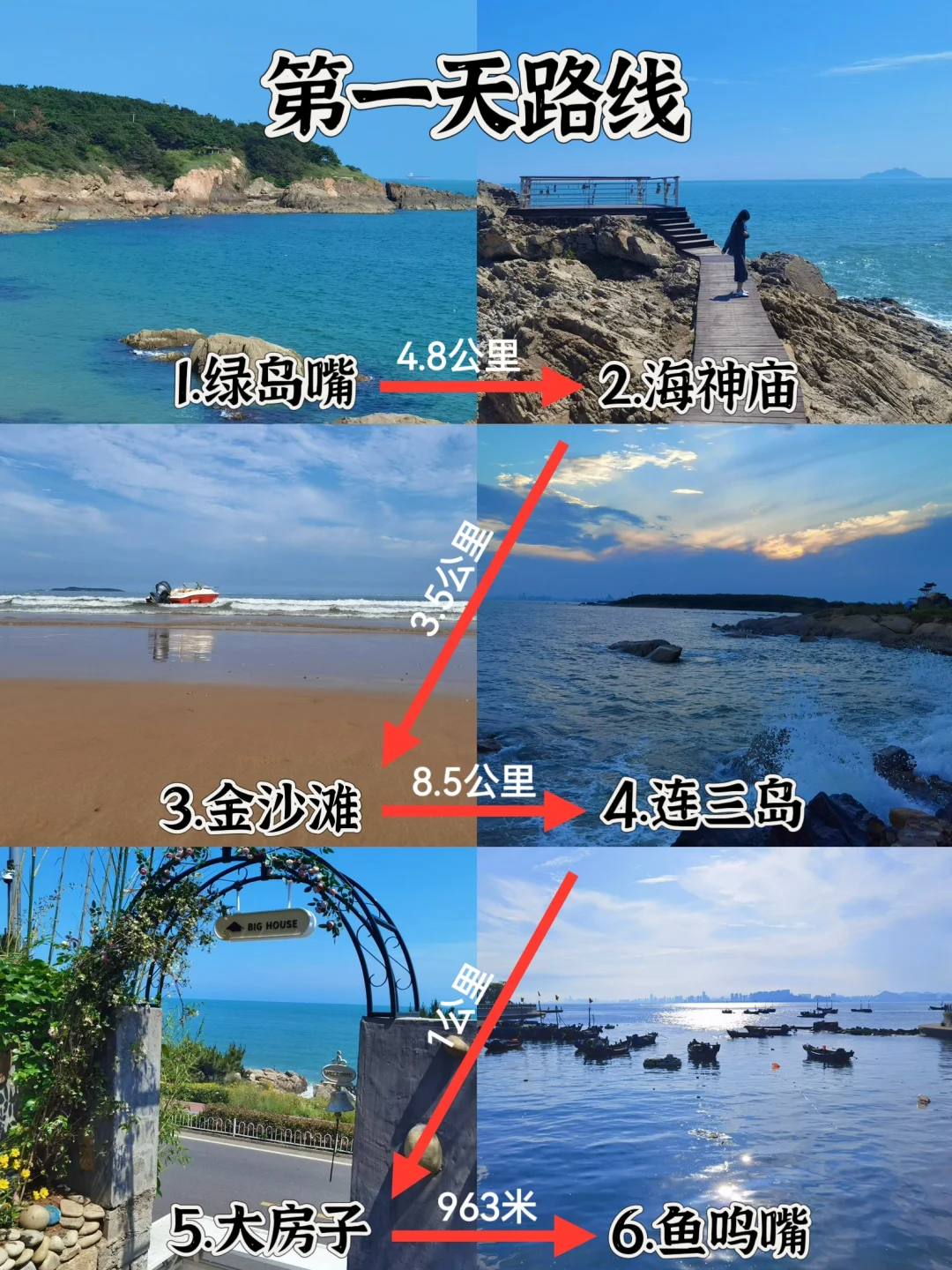 📍黄岛2天1晚｜保姆级citywalk看海路线攻略
