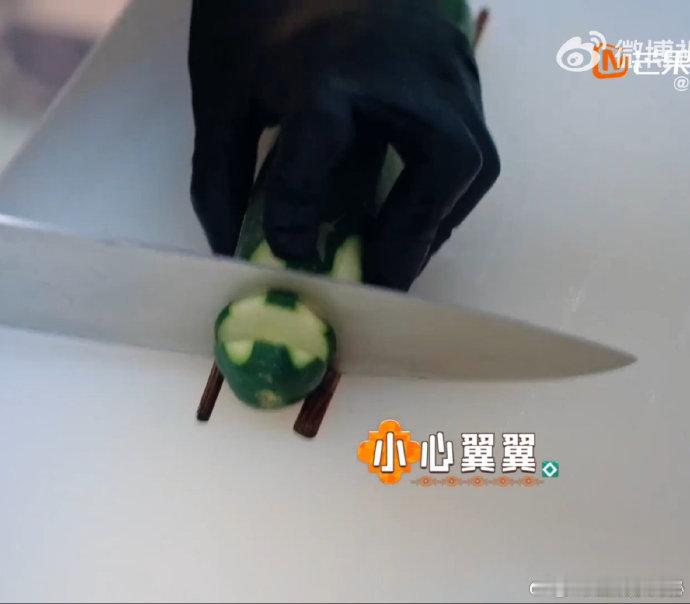 丁禹兮[超话]丁禹兮做什么都会成功的 看小丁切黄瓜从拆盲盒似的生疏，到后来稳得一