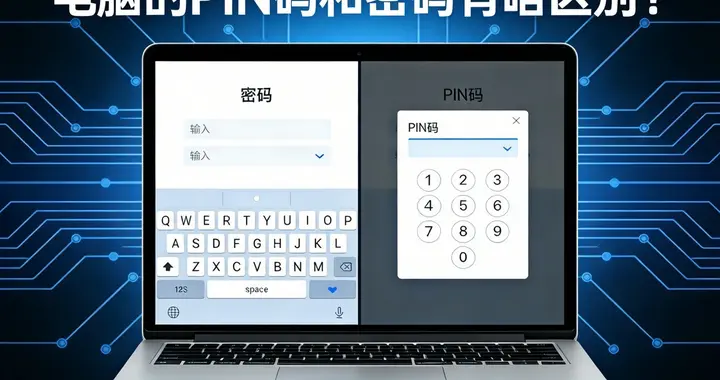 電腦的PIN碼和密碼有啥區別？
