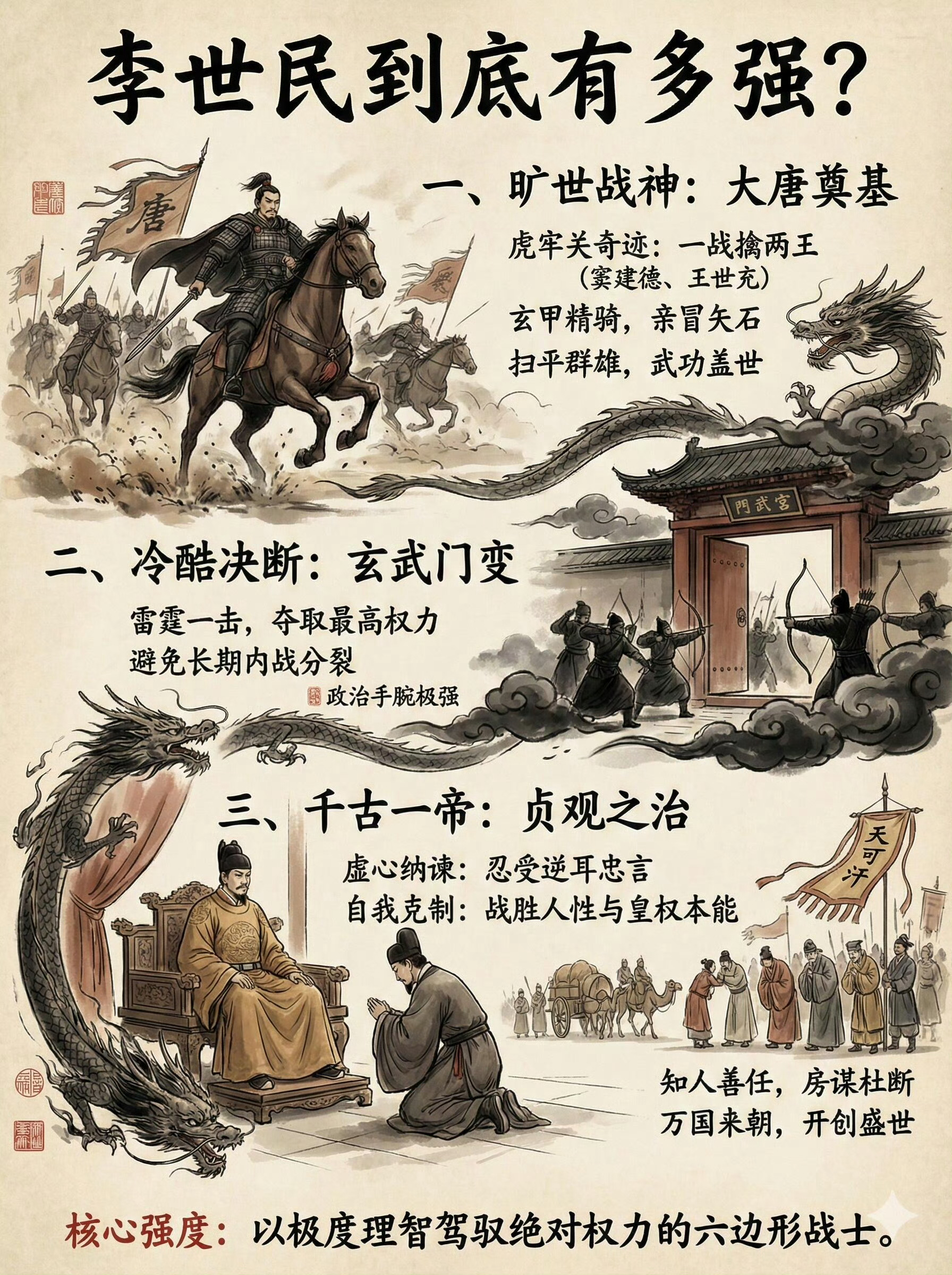 天策上将李世民到底有多强？ 