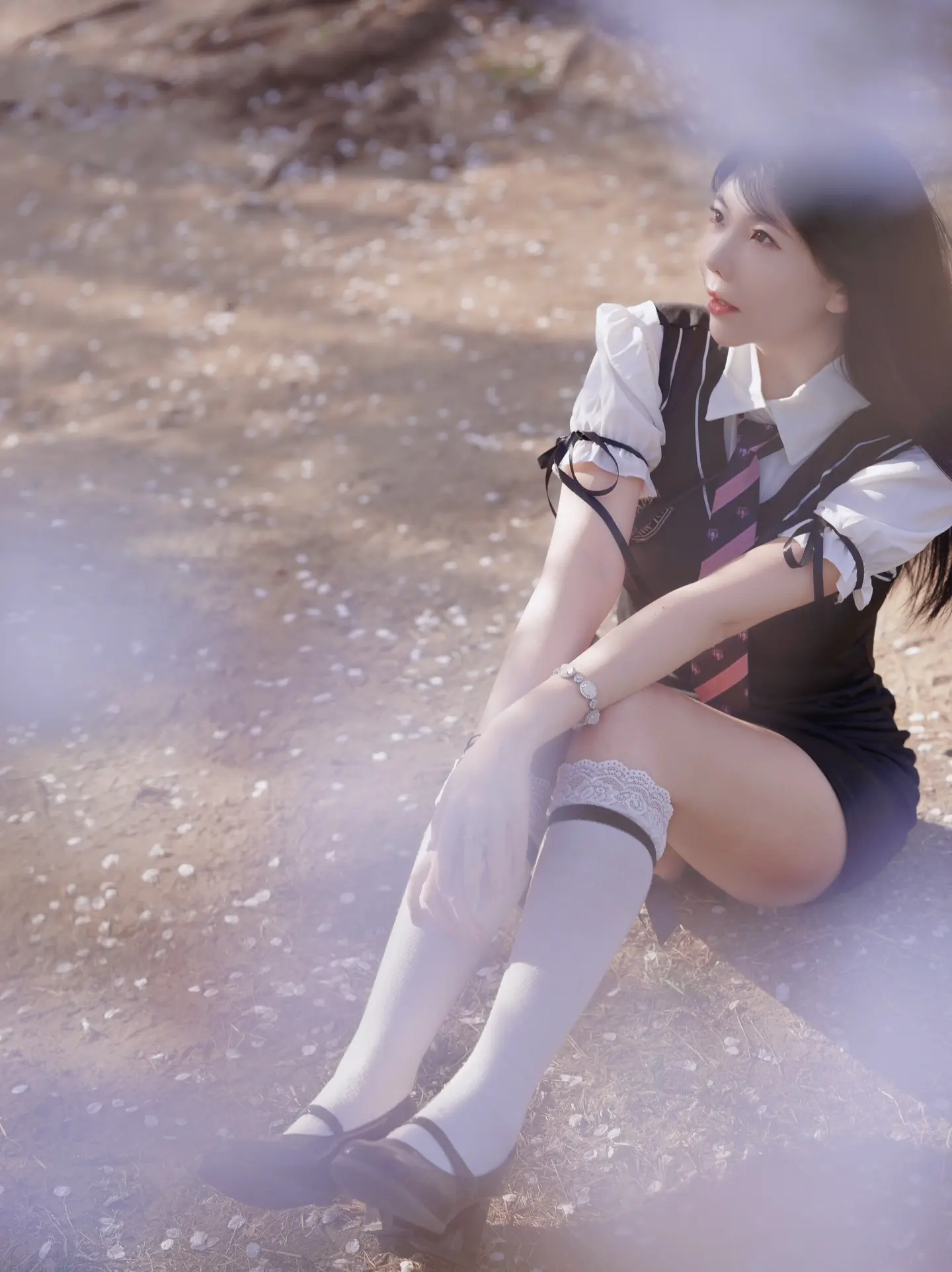 jk制服 热门jk 如何将jk制服穿出氛围感 户外jk穿搭分享 原创j...