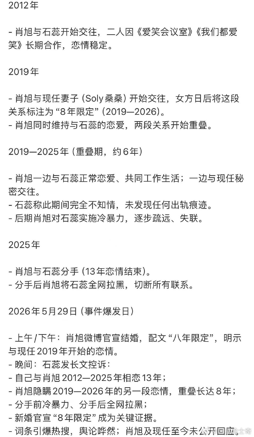 肖旭石蕊事件时间线 曝肖旭出轨，跟他兄弟是真敢啊 潜伏不找你演可惜了 