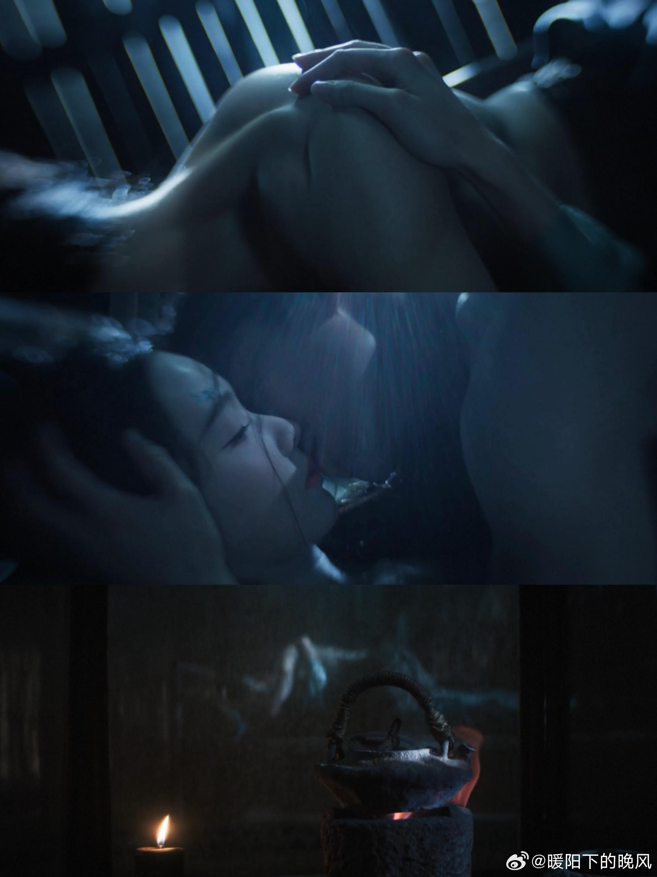 月鳞绮纪床戏 成功被这段戏份圈粉，暧昧氛围萦绕不散，两人的互动细腻又温柔，完全是