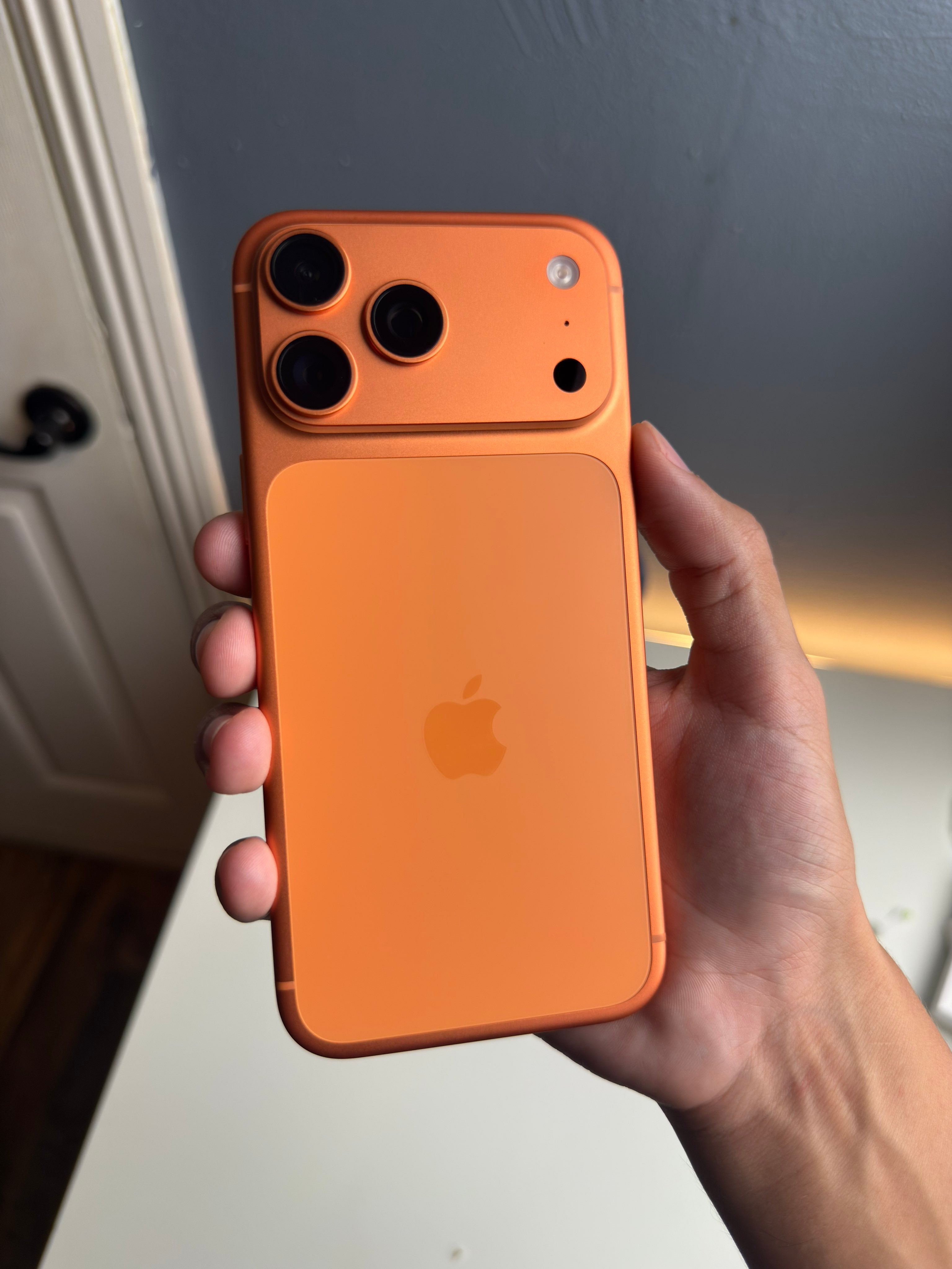 看大家都说iPhone 17 Pro Max的橙色丑似乎只有我坚定不移喜欢这个颜