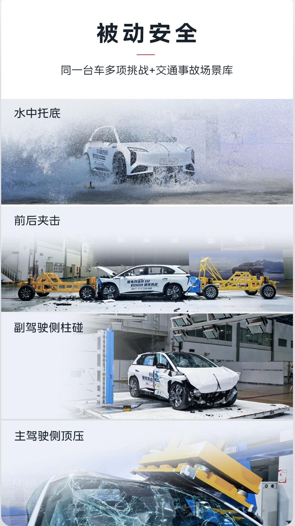 现在新能源汽车的安全测试都这么全面了？！[吃惊]#国产新能源又上强度了# ​​​