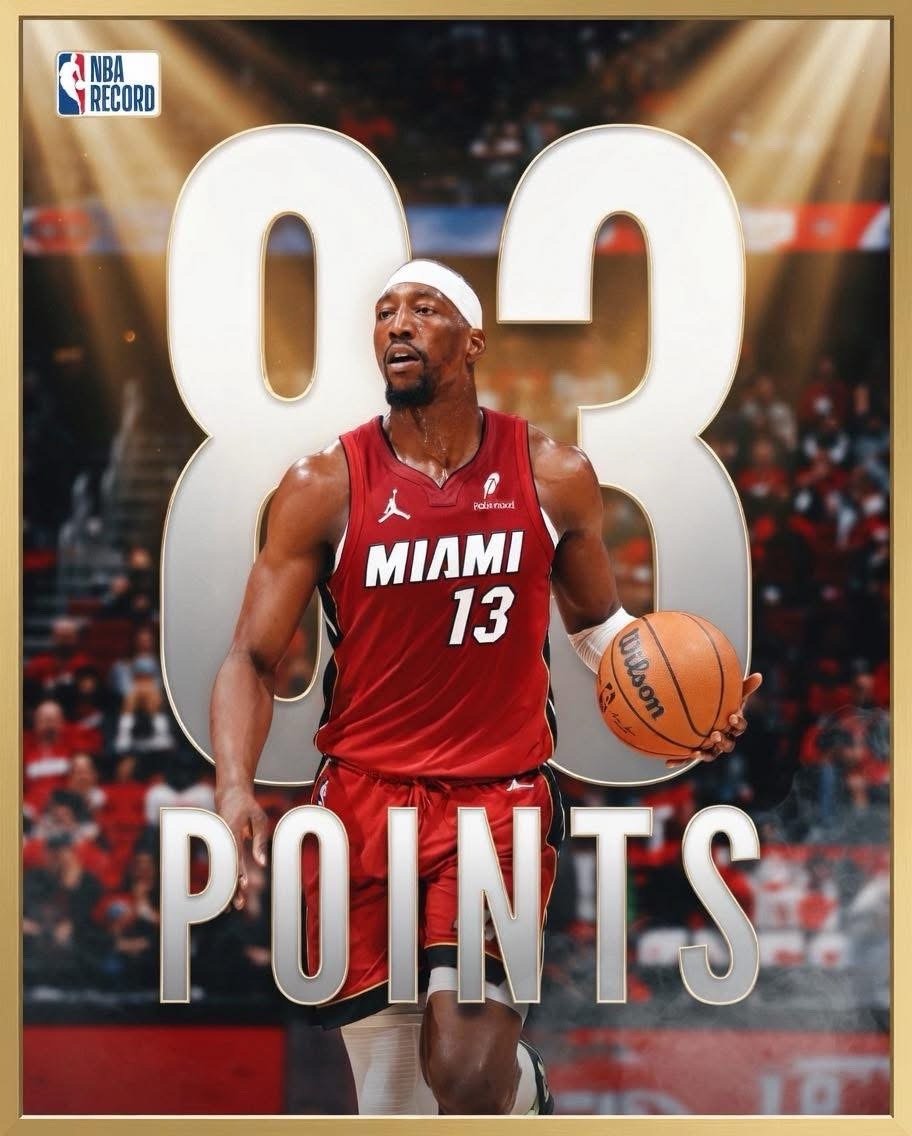 一直睇緊馬刺對塞爾特人，朋友突然傳來，話艾迪拜約（Bam Adebayo）已經攻