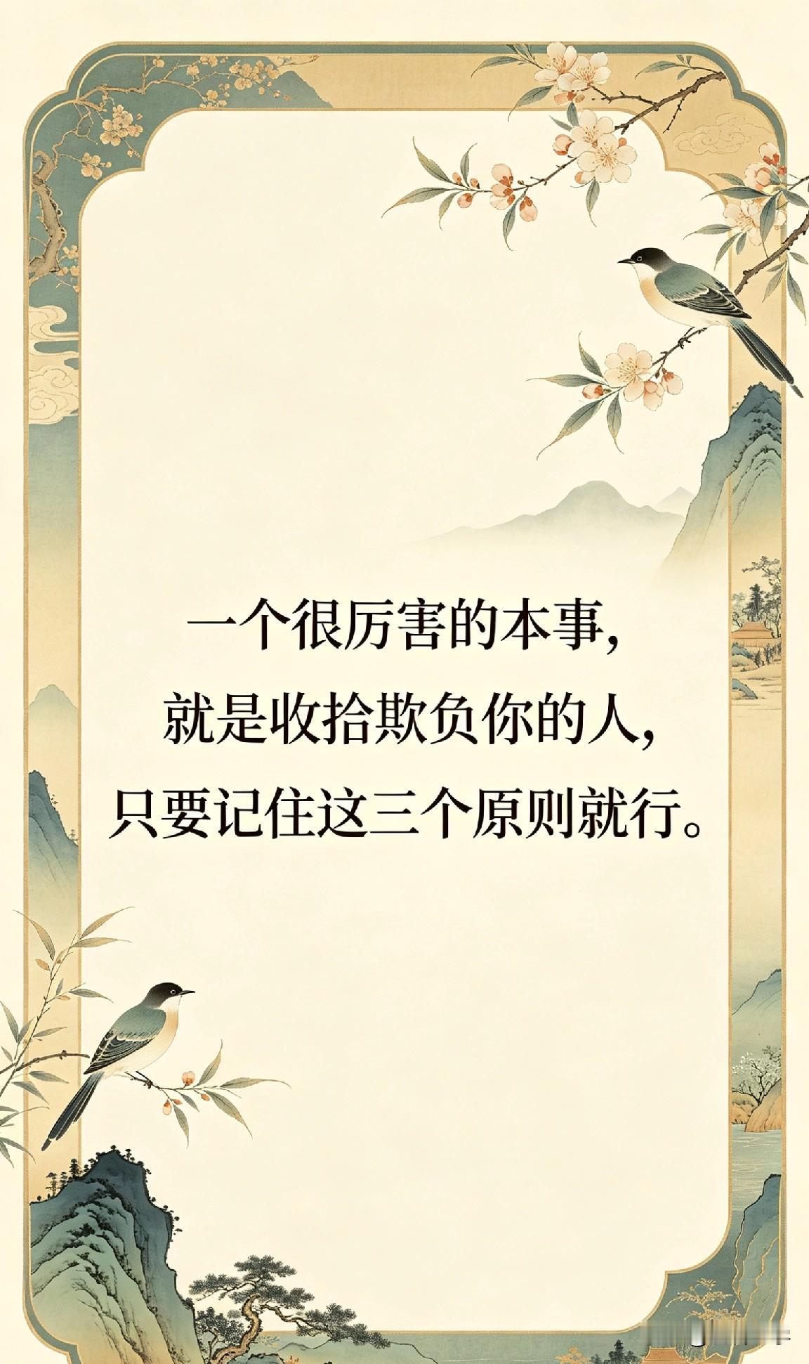 一个很厉害的本事，就是收拾欺负你的人，只要记住这三个原则就行。

你有没有过这样