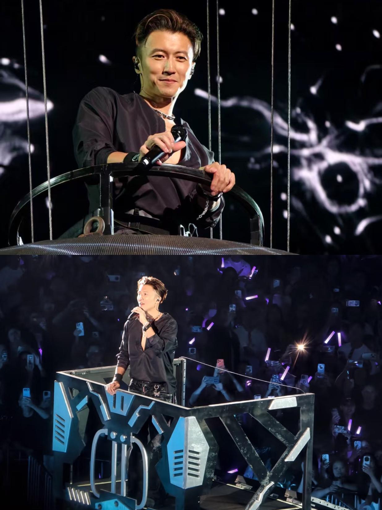 表弟去看了谢霆锋深圳演唱会

回来说真的是太值了

虽然买的便宜的票，但也近距离