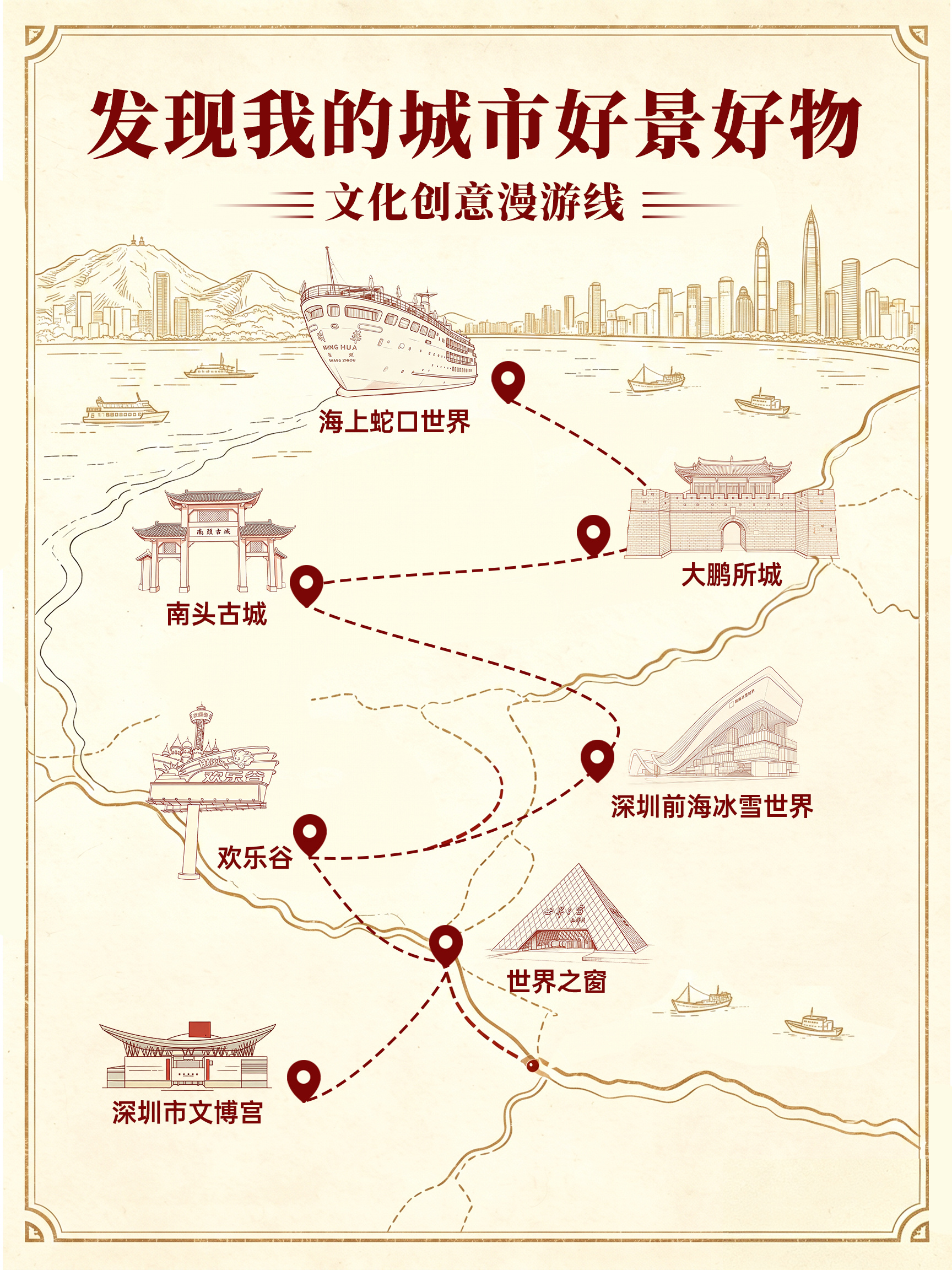 把节奏放慢，用脚步读懂奇迹深圳🌇 生活在深圳，常常忽略身边的浪漫 APEC即将