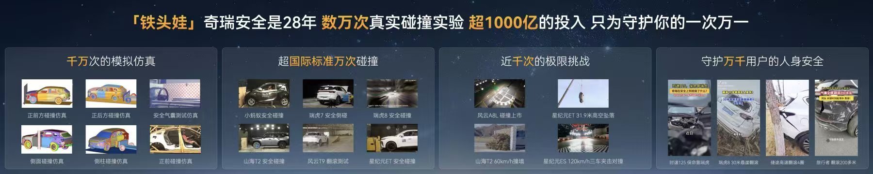 在奇瑞混动之夜，智驾之夜之后，奇瑞安全之夜今天在芜湖举办。实话说，建厂28年，奇