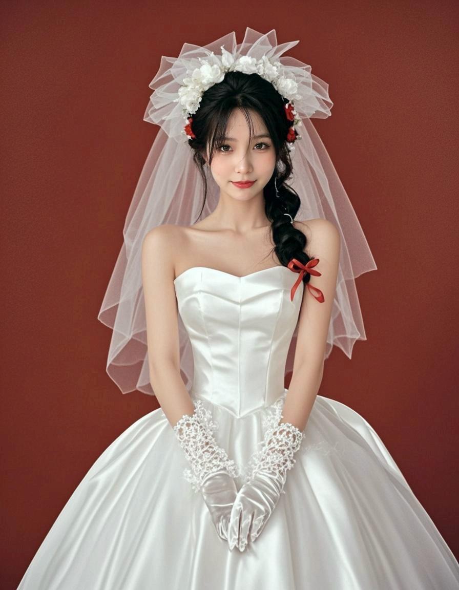 纯洁婚纱之约 我嘞豆真好看 我都想拍个这样子了😂