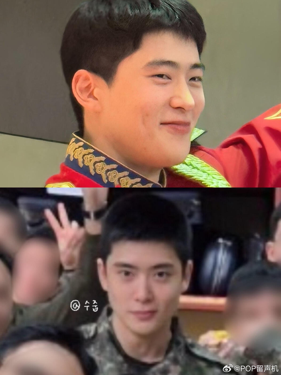 让你们看看退伍的决心 