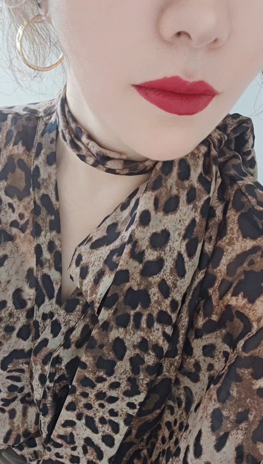 口红没画好50块钱的衬衫穿上了牙缝里挤出来添置新衣服